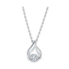 SILVER CUBIC ZIRCONIA PENDANT