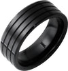 Black Diamond Ceramic™ Three Groove Ring