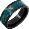 Copper Sea - Black Diamond Ceramic™ Blue Patina Copper Ring