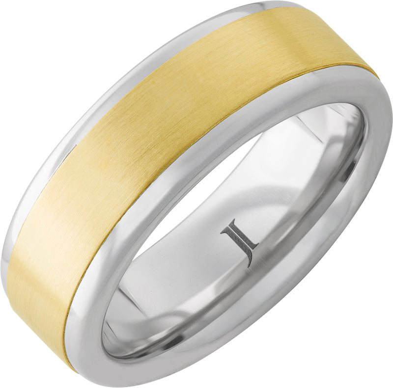 Cancun - Serinium® and 14K Yellow Gold Satin Ring