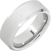 Serinium® Beveled Ring with Satin Finish