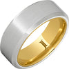 Serinium® 10K Hidden Gold Satin Ring