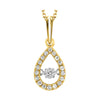 10KT YELLOW GOLD DIAMOND (1/5CTW) PENDANT