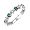 Gemstone and Diamond Stackable Ring